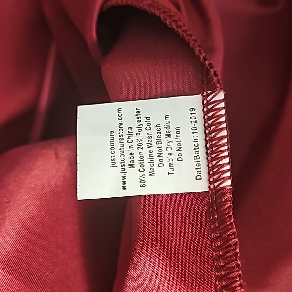 NWT Lovely Wine Floral Lucinda Gown - Just Couture - Picture 8 of 9